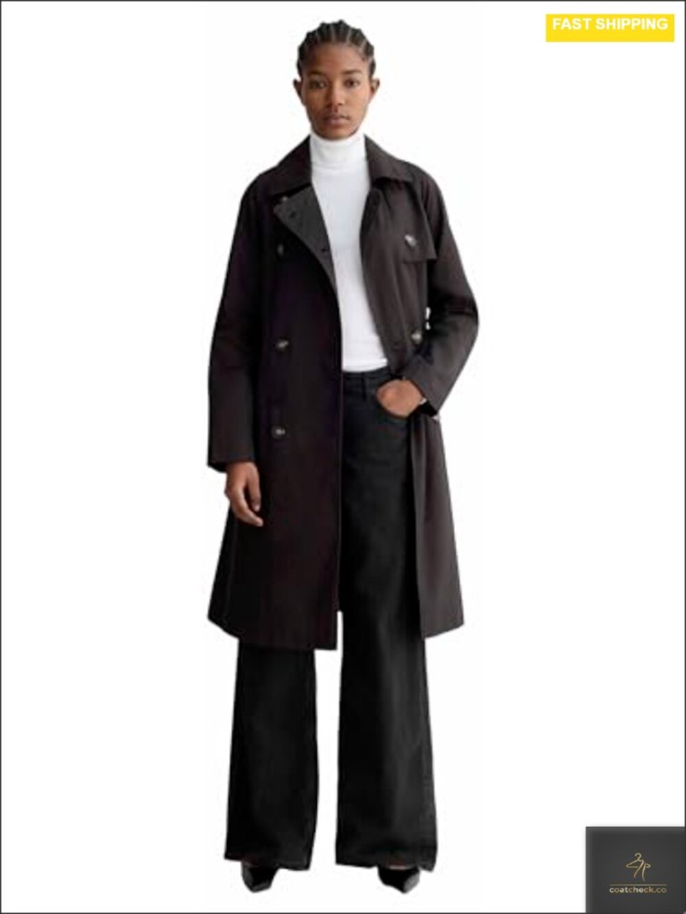 Modern Organic Cotton Trench Coat Long Sleeve